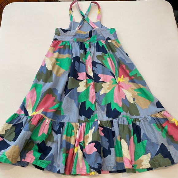 ~ Gap Kids Sundress* Sm Dress Adjustable Floral Flowers Summer Spring Sleeveless - Picture 10 of 13